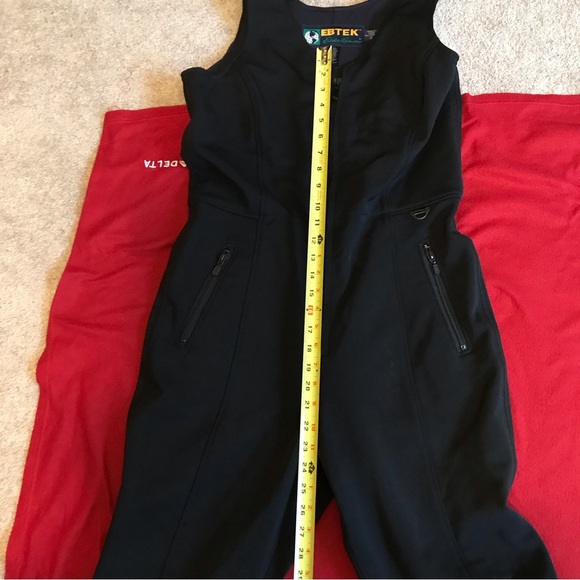 Eddie Bauer Ebtek Women’s Black Overall Winter Ski Pants Tall Size - Picture 5 of 12